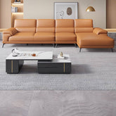 Pillow top arm detail on modular sofa